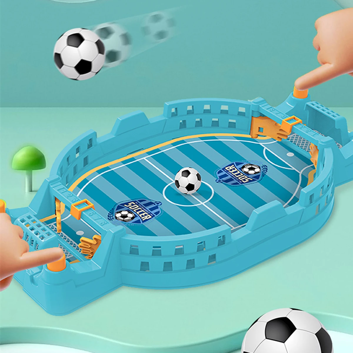 Minijuego interactivo de mesa de fútbol, juegos deportivos de competición, Catapulta de escritorio para juego familiar