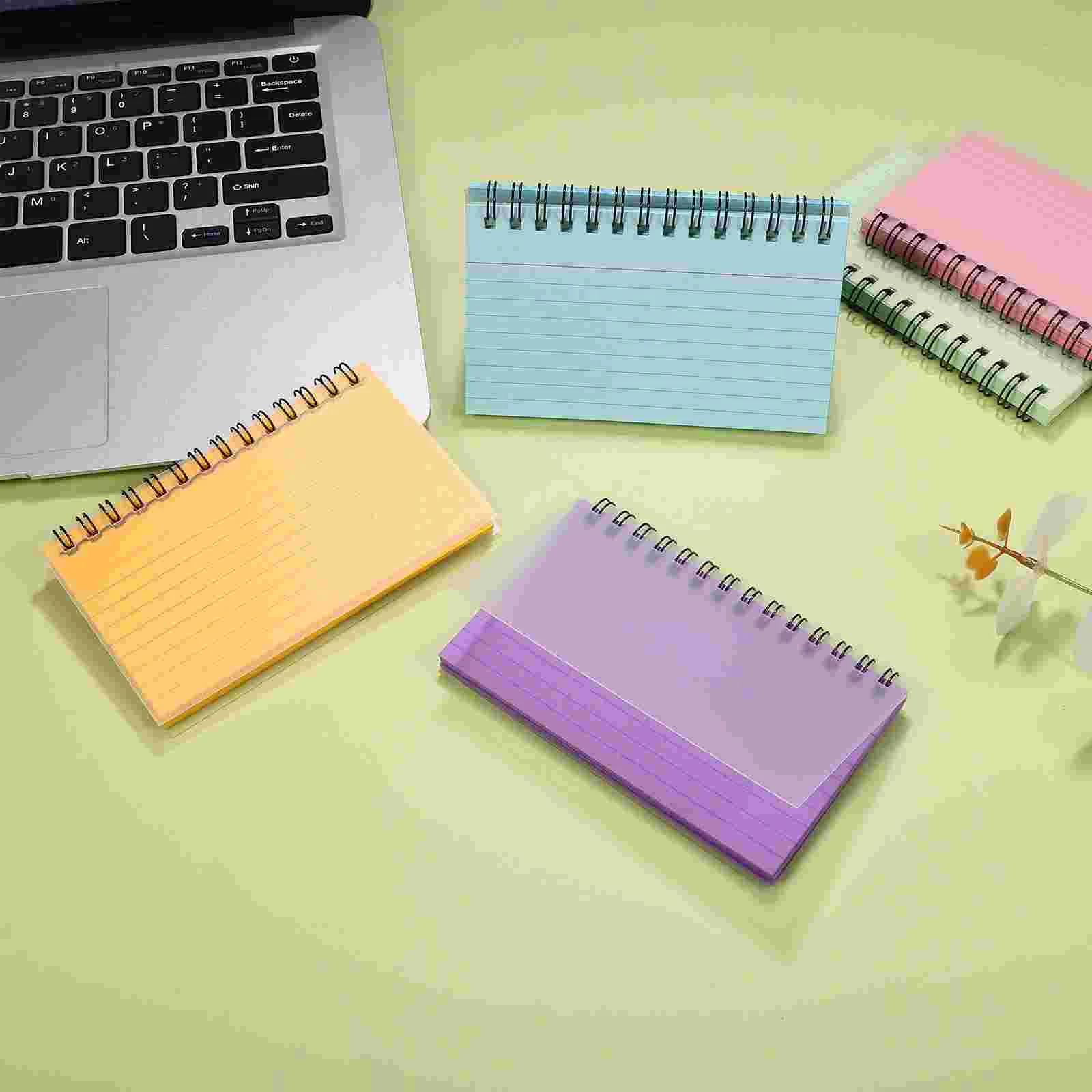 

5 Pcs Colored Coil Book Memo Record Notepad Revision Cards Notepads for Students Notebook Office