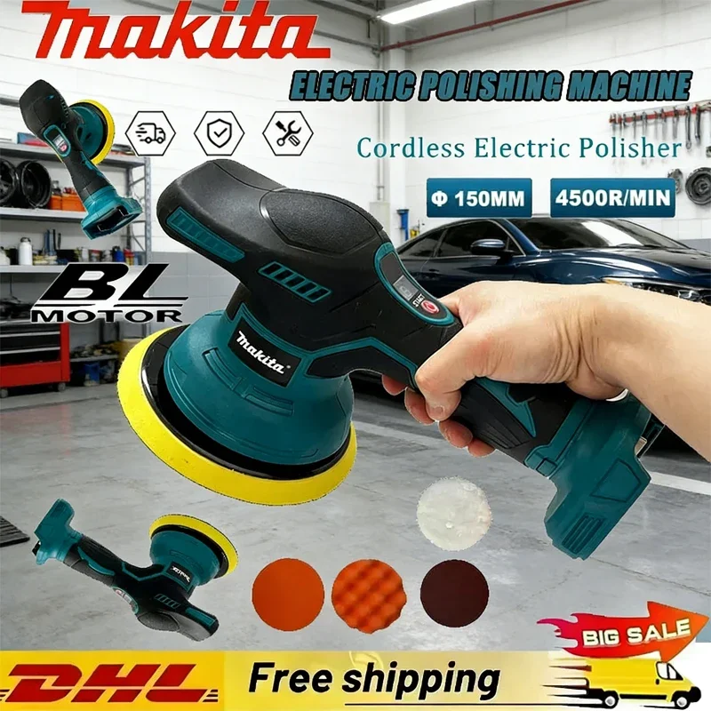 

Беспроводная полировальная машина Makita 8 Gears для восстановления и полировки автомобилей, 18В-20В