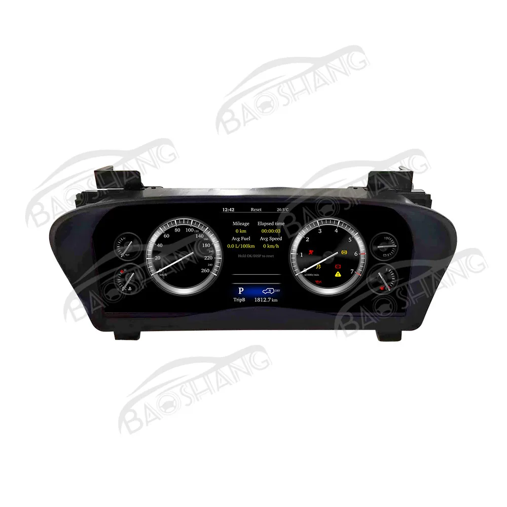 12.3'' Digital Cluster for Alphard 30 2015-2018 Car Odometer Dashboard LCD Instrument Panel Speed Meter Toy Cockpit