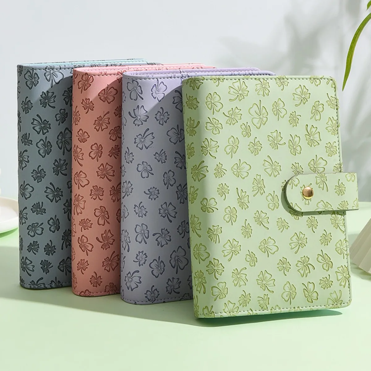 Classeur en cuir PU A6, carnet économique à 6 anneaux, design élégant, couverture de classeur pour carnet personnel, peut être utilisé pour le stockage de budget d'argent