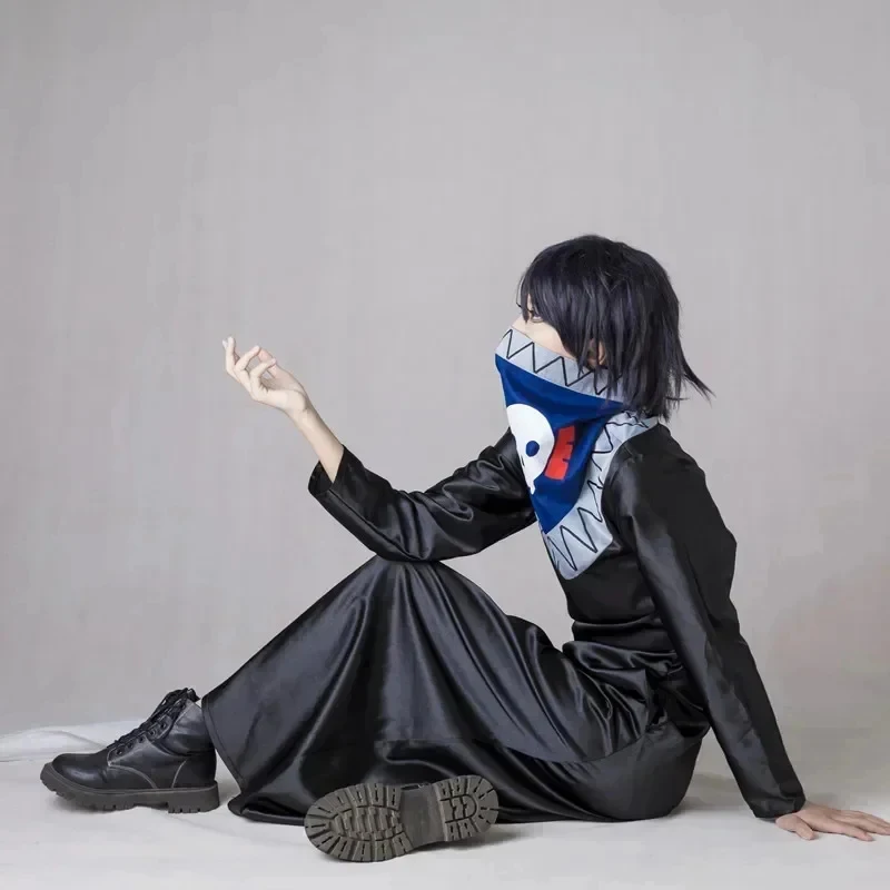 ABC123Anime X Hunter Feitan black coat men and women Halloween cosplay costume full set of wigb;6'j,k.9;a - view 2
