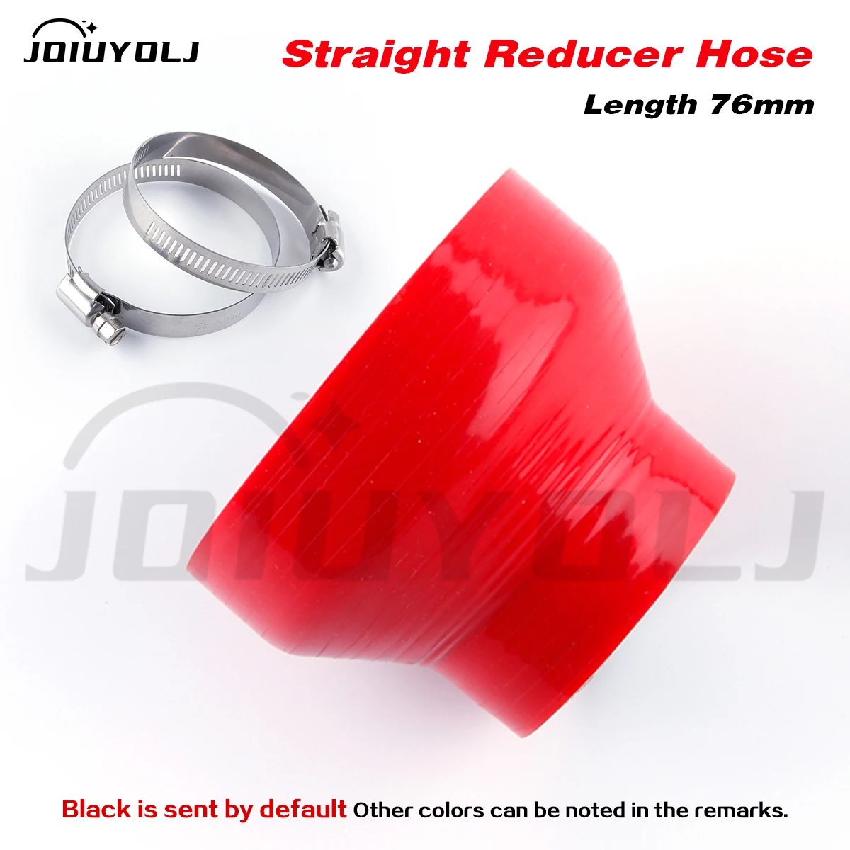 

Straight Reducer Hose General Silicone Coolant Intercooler Pipe Tube Hose 13-16 13-19 16-19 16-22 16-25 19-22 19-25mm 2 Clamps