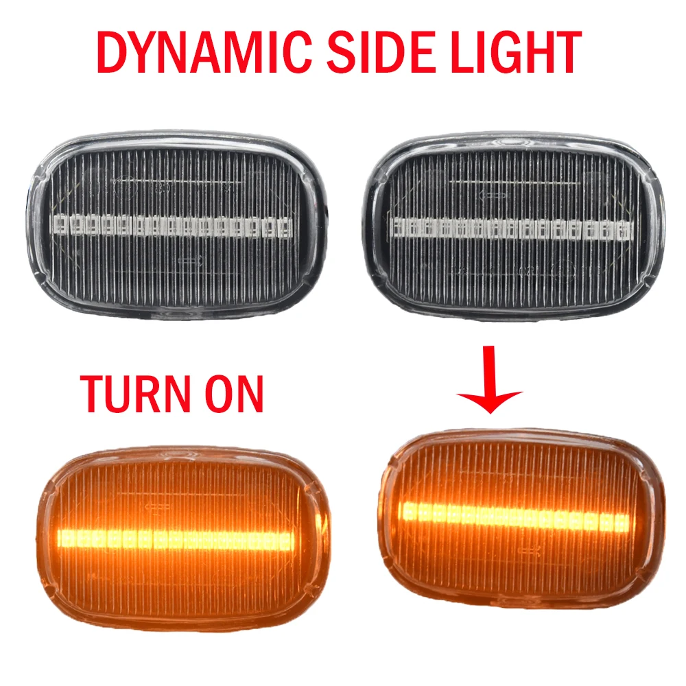 Clignotant dynamique à LED pour Toyota CorTrustE10, E11, E12, Yadditif Verso, Hilux Surf, N21, RX, marqueur latéral de voiture, clignotant fluide, lampe de panneau