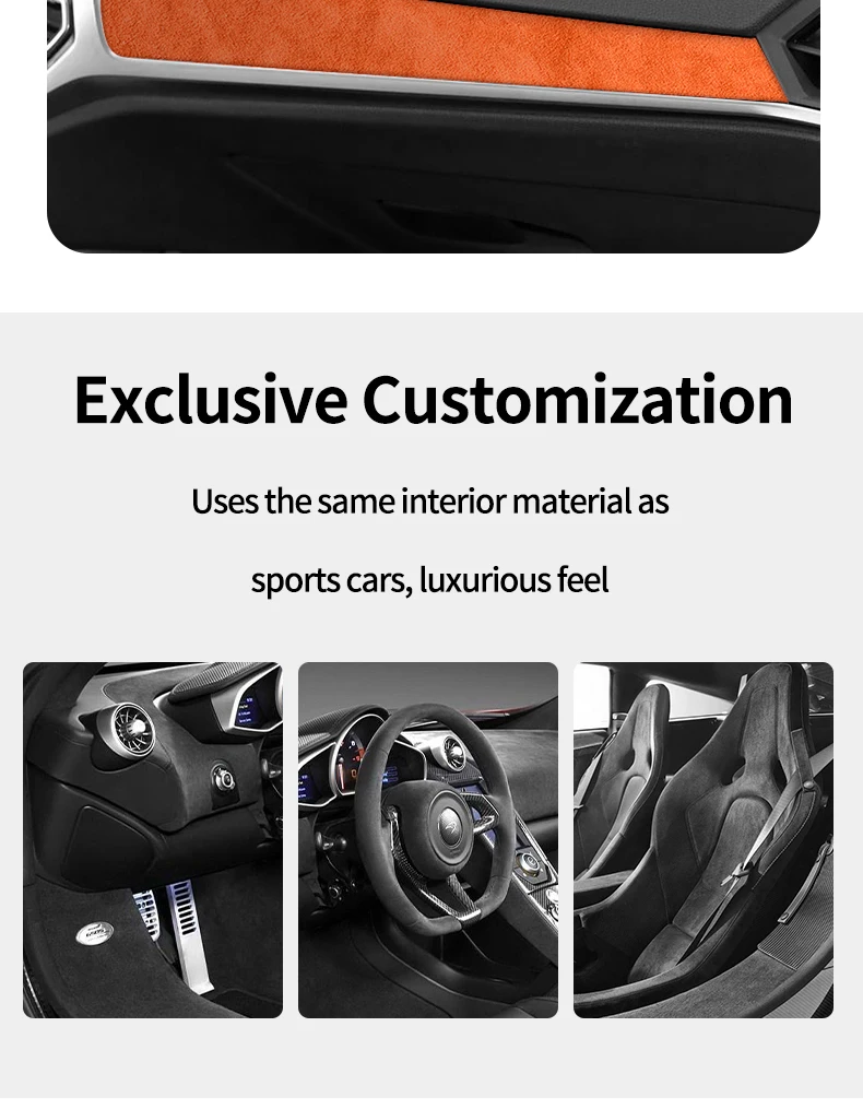 Für BMW 2020-Neuestes Modell 3er G20 G21 G28 Mittelkonsole Armaturenbrett Trim Aufkleber Auto Innenzubehör Aus Alcantara – Detail 8