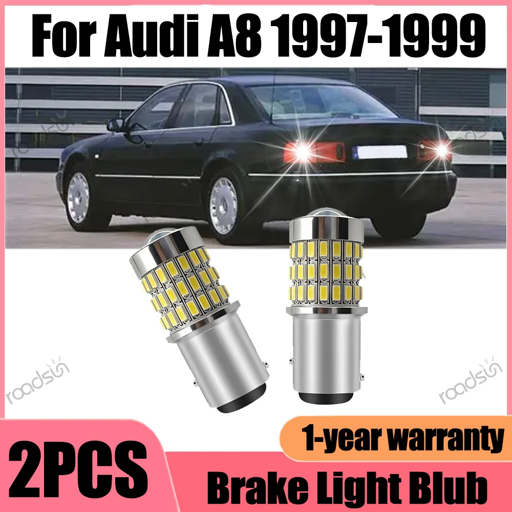 

2PCS P21/5W 1157 BAY15D Canbus No error LED Brake Light Bulbs High Power Small Lights Plug and Play For Audi A8 1997 1998 1999