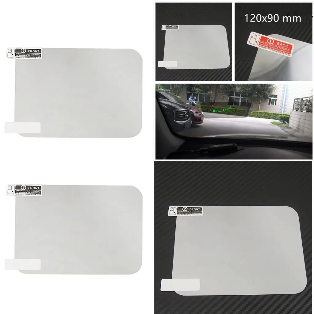 HD HUD عاكس فيلم شفاف PET حامي الشاشة المضادة للوهج لعرض هاتف السيارة رئيس يصل