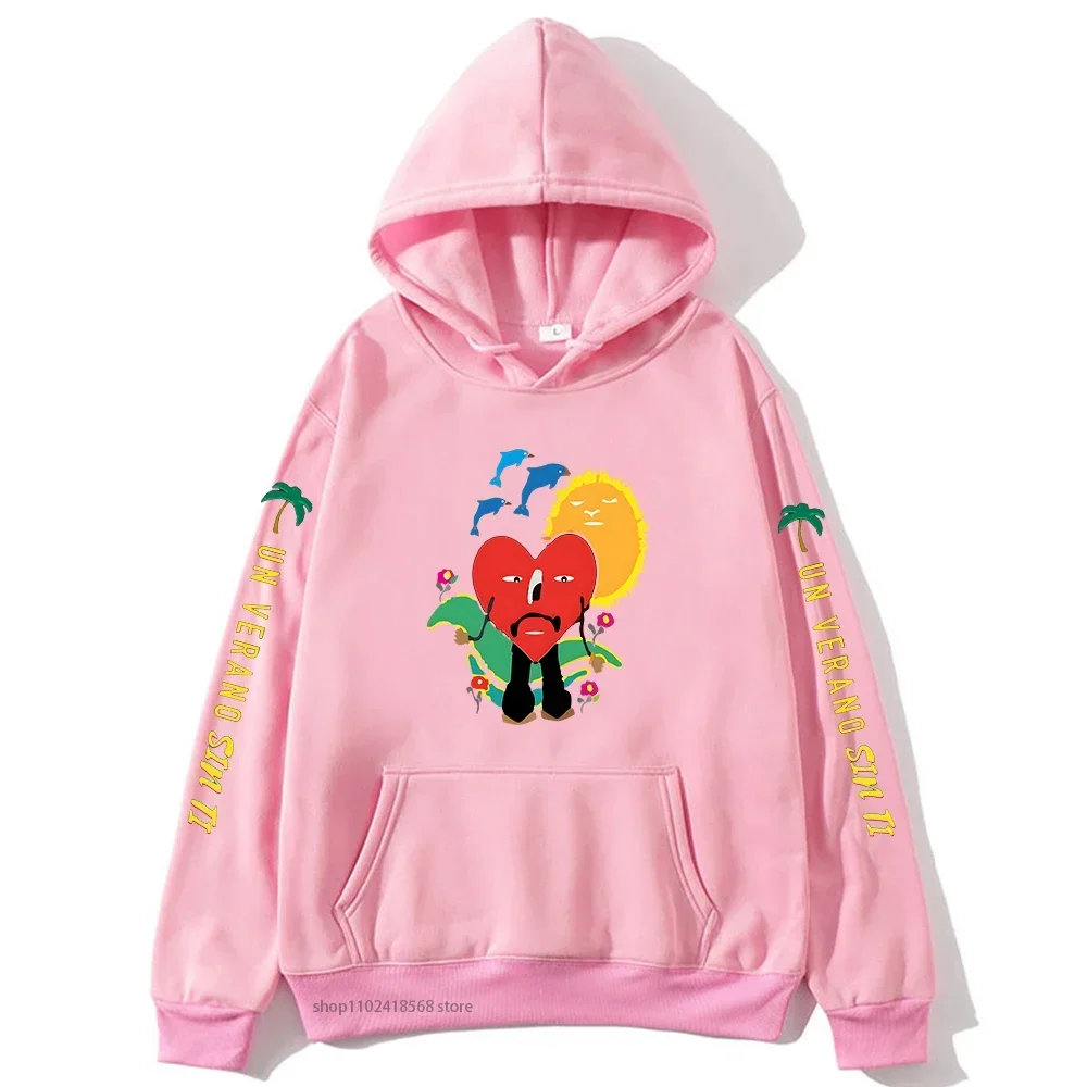 موضة باد الأرنب هوديس UN VERANO SIN TI الرسومات بلوزات للجنسين الهيب هوب ملابس النساء هودي الرجال الشتاء الصوف البلوفرات #2