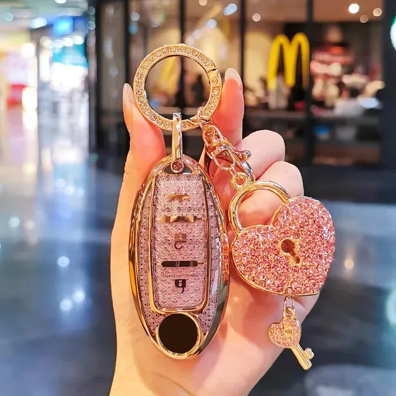 

Подходит для чехла для ключей Nissan Tea SYLPHY X-Trail Kicks Patrol Bluebird Tiida Qashqai, чехол для ключей, ключница, брелок