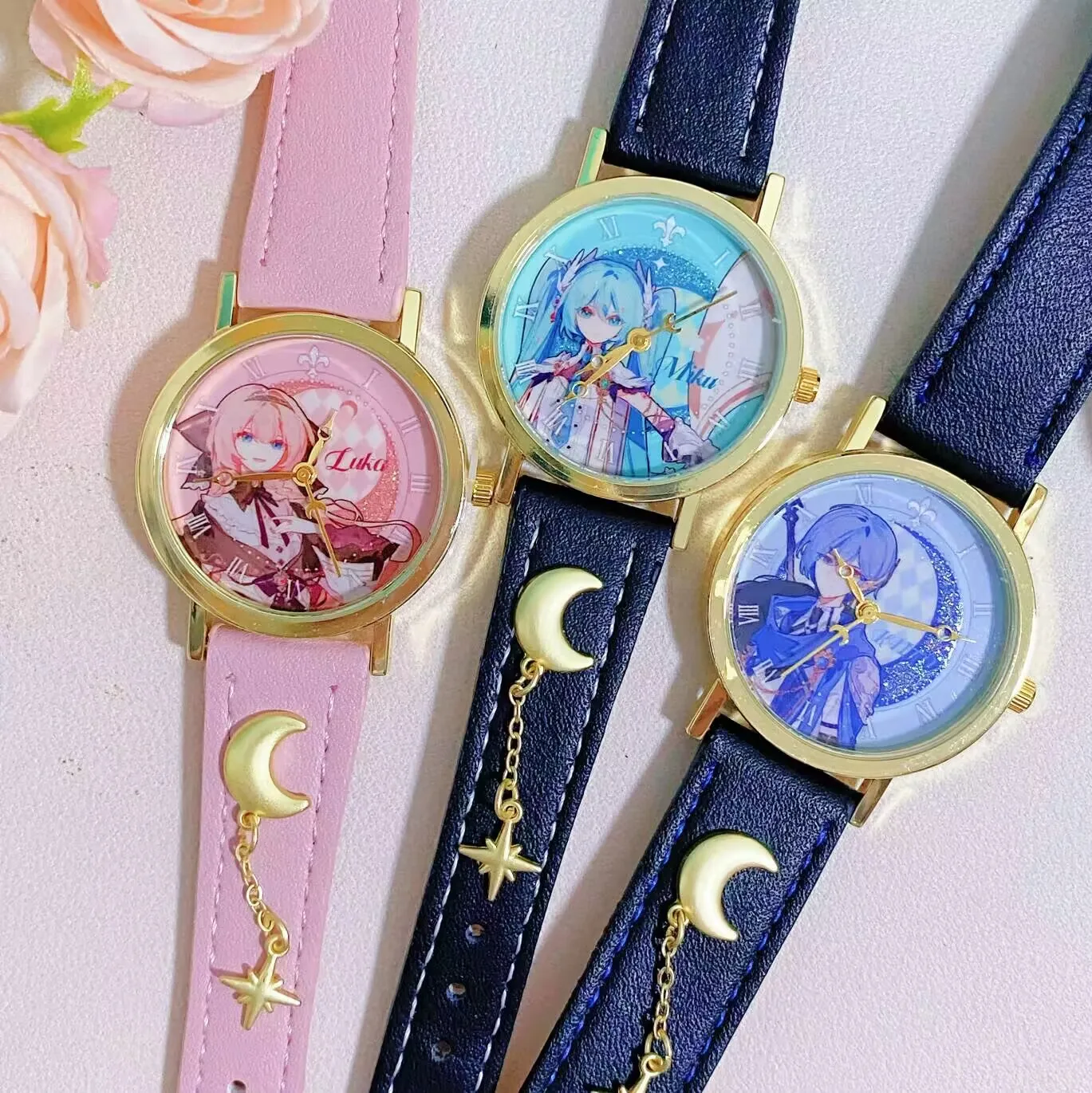 New Original Hatsune Miku Star Moon Knight Series Wrist Watch