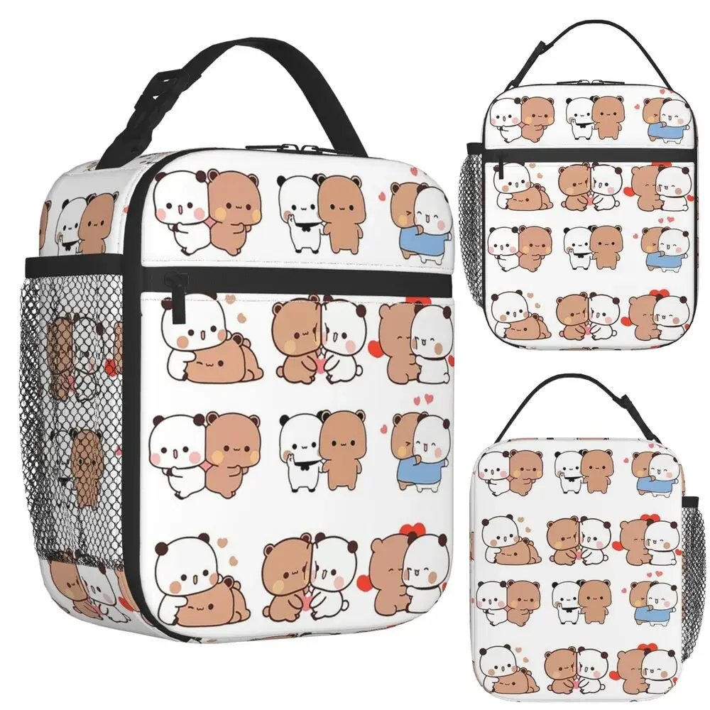 Bubu Dudu Bear And Panda Insulated Lunch Bag for Women Kids Leakproof Food Boxes Thermal Lunch Box Tote