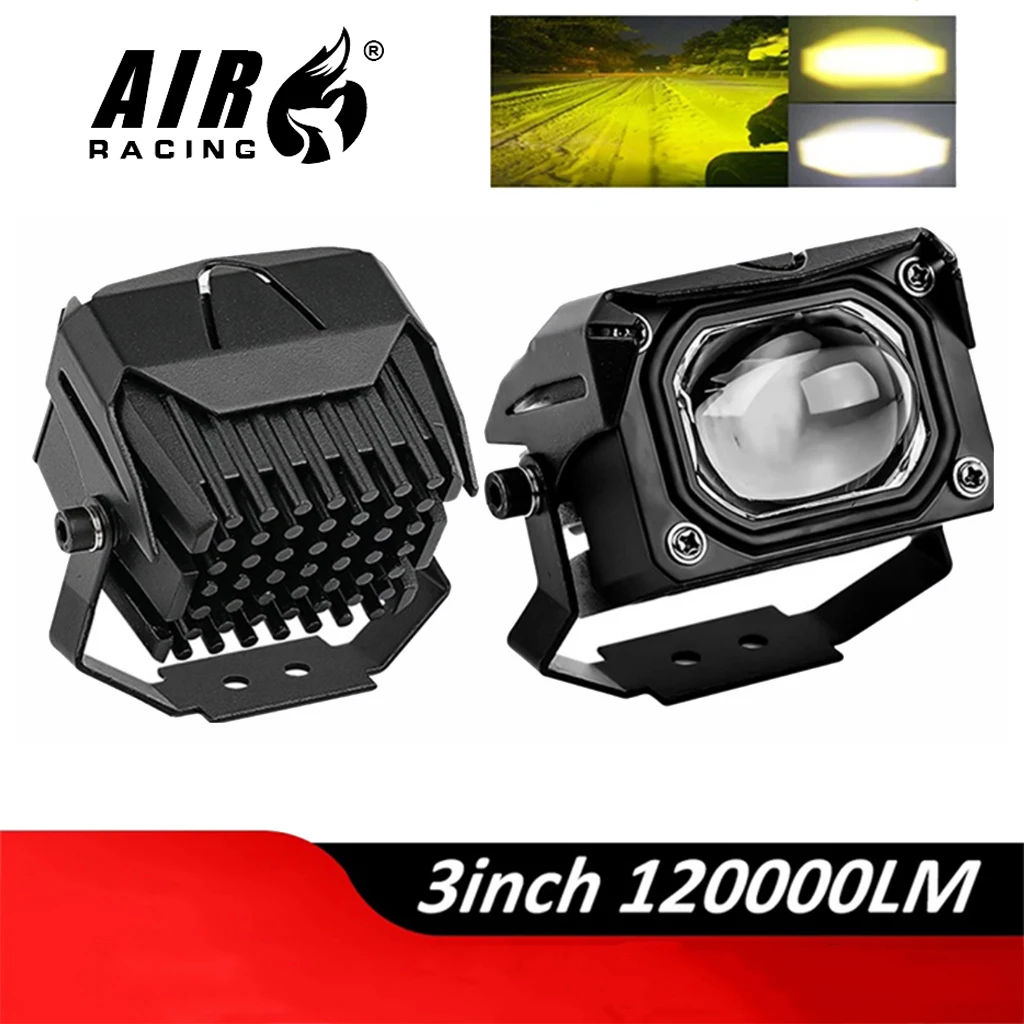 mini driving light V7 Pro high/low beam white and yellow LED headlights Korea LED chip