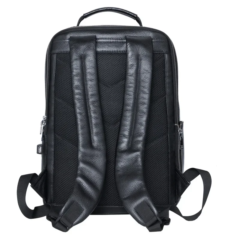 Men New Backpack Business High-quality Leather Cowhide Large Capacity Outdoor Travel Shoulders Bag Computer Bag Laptop Backpack