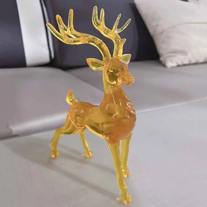 

Room Decor Deer Statue Ornaments Creative Resin Crafts Sculpture Home Living Room Office Desktop Decoration Nordic Artwork Gifts