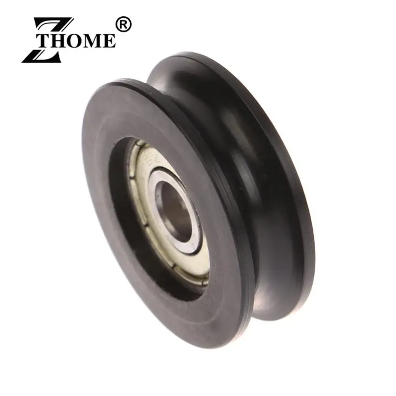 For Slide Door Window U Groove Roller Pulley 626 Bearing Steel Bearing Roller Injection-coated U-shaped Pulley Wheel