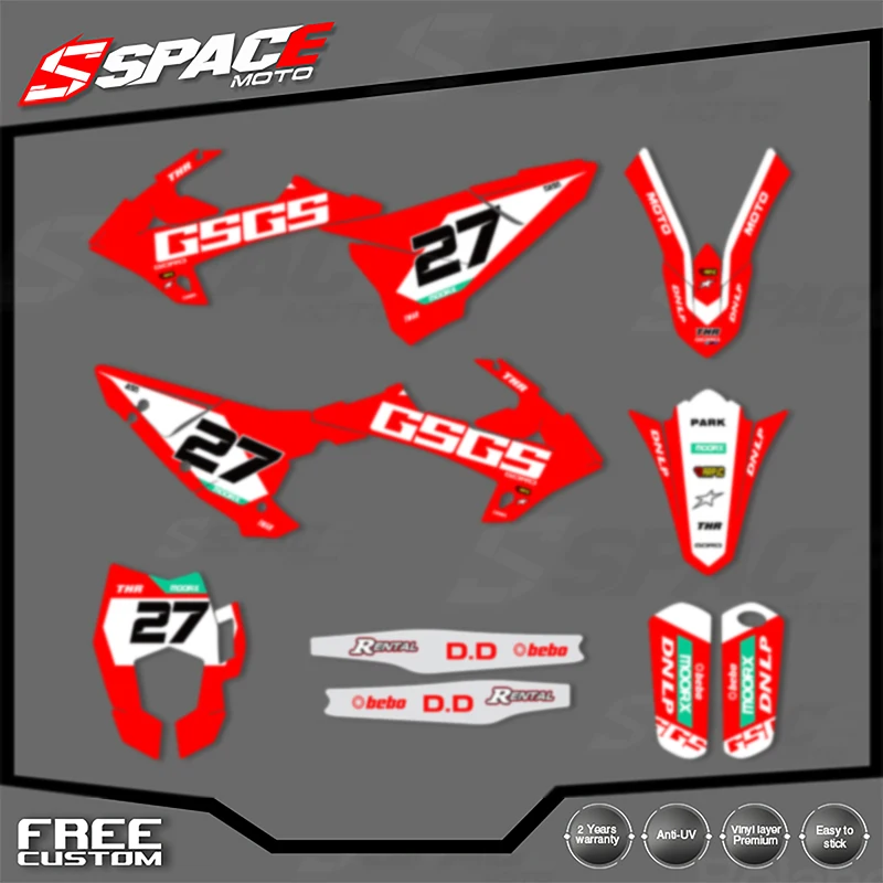 

SPACE Custom Motorcycle Graphics Background Decal for GASGAS 2018 2019 2020 EC Decals Stickers Kits 010