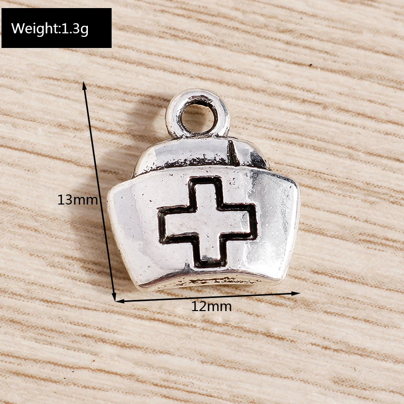 Tusember 20 Stück 16 x 27 mm Legierungsmetall-Stethoskop-Anhänger für Anhänger, Gesundheitswesen, DIY-Halsketten, Ohrringe, handgefertigter Schmuck – Detail 9