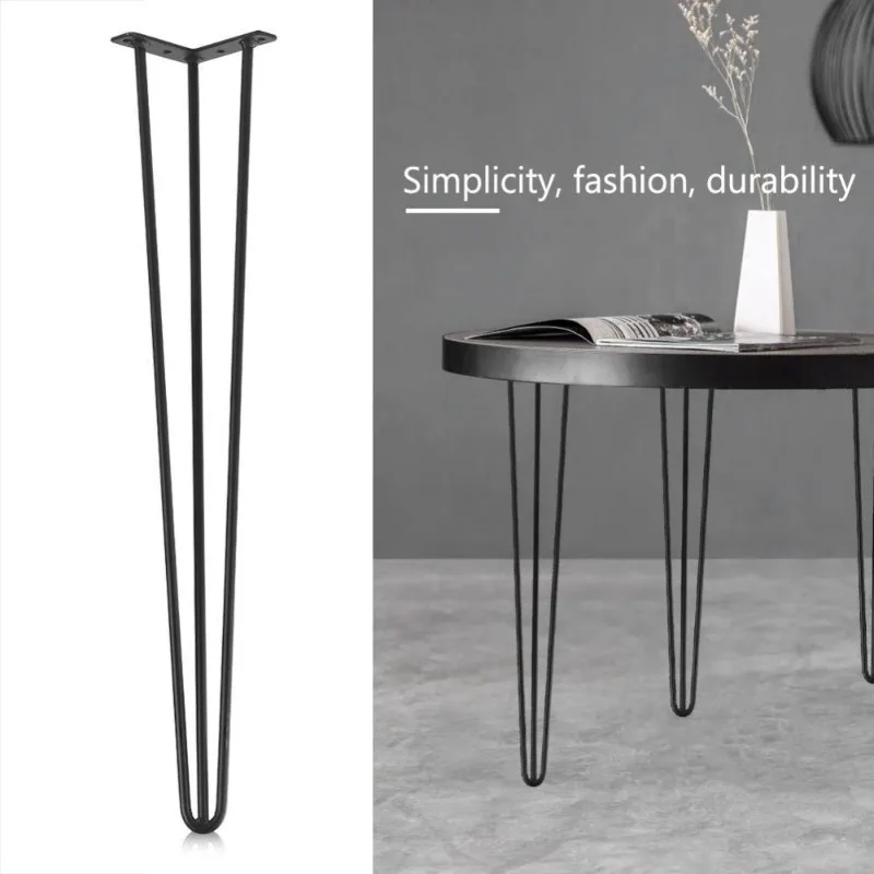 4pcs Iron Table Legs, Heavy Duty Metal Feet for Office Desk Coffee Table TV Cabinet Bathroom Sofa,DIY Replacement Legs