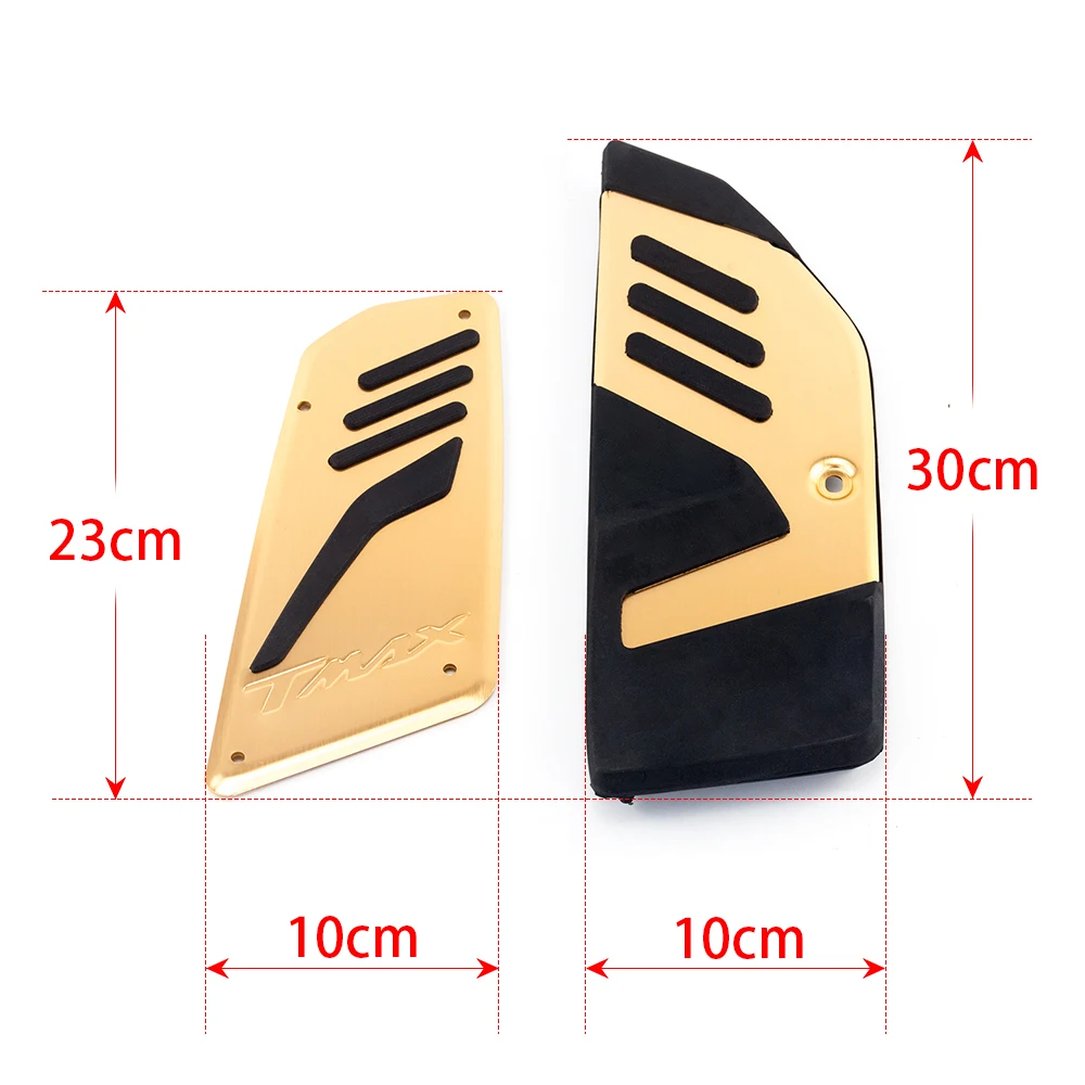 Motorcycle Footboard Steps Motorbike Foot Footrest Pegs Plate Pads For Yamaha T-MAX 530 SX/DX 2017 2018 2019 2020 2021 2022 2023