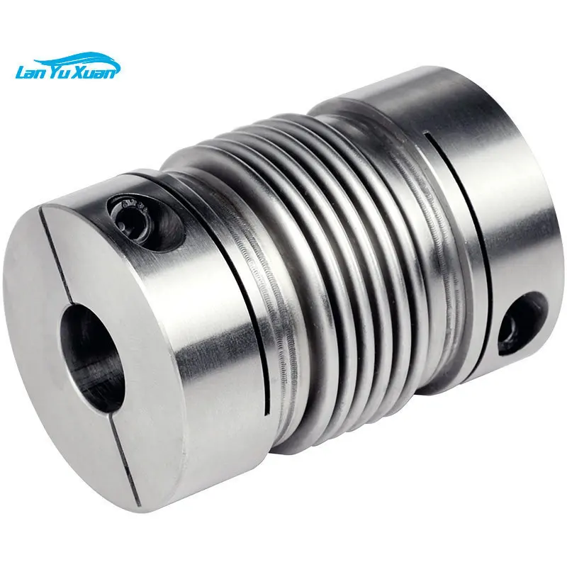 Xingda CRCG stainless steel corrugated pipe coupling servo motor screw high-precision elastic  clamping type