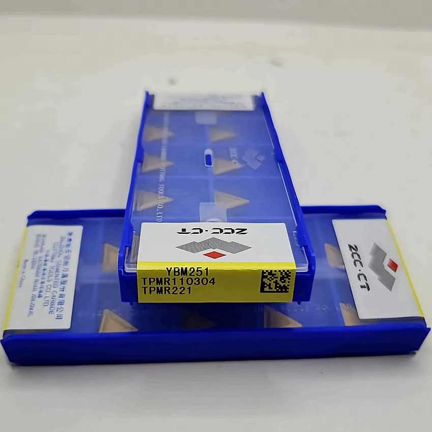 

TPMR110304 YBM251/TPMR110308 YBM251 TPMR221 TPMR222 ZCC.CT CNC blade carbide inserts milling tools inserts 10pcs/box
