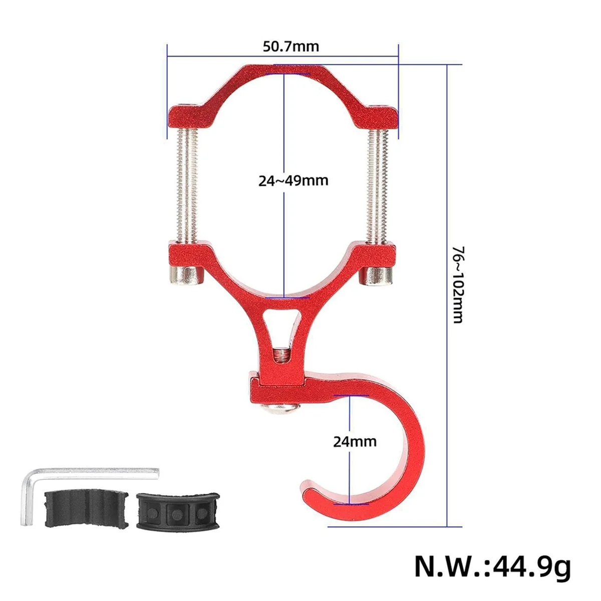 A71P سكوتر كهربائي الملحقات دراجة كهربائية هوك دراجة دواسة تخزين هوك الجبهة هوك الأحمر