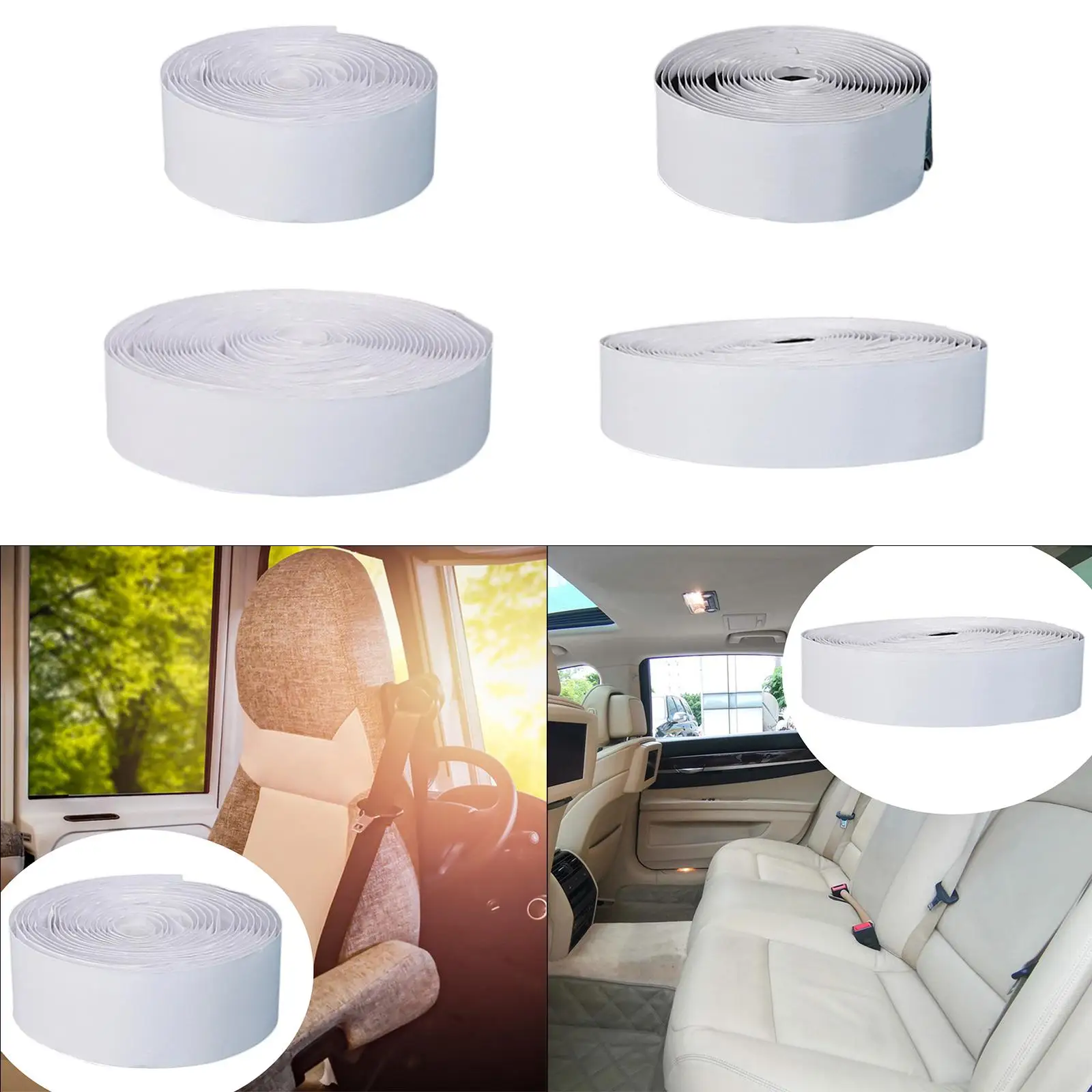 

Polyester Hook and Loop Tape Heavy Duty Self Sticky Strip for Carpets Tablecloths Office Use and Auto Seat Covers