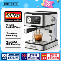 Cafelffe Espresso Machine 20Bar,Cappuccino Maker with Milk Frother Steam Wand,Coffee Maker,Semi-Automatic Cafetera present,Gift