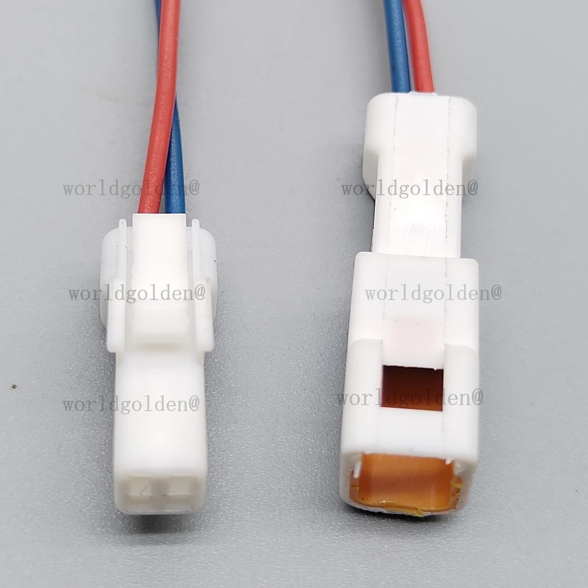 02R-JWPF-VSLE-S 02T-JWPF-VSLE-S Compact 2Pin Pre-wired Connector for Universal Vehicles Renew Old Plugs Stabilize Circuit Signal