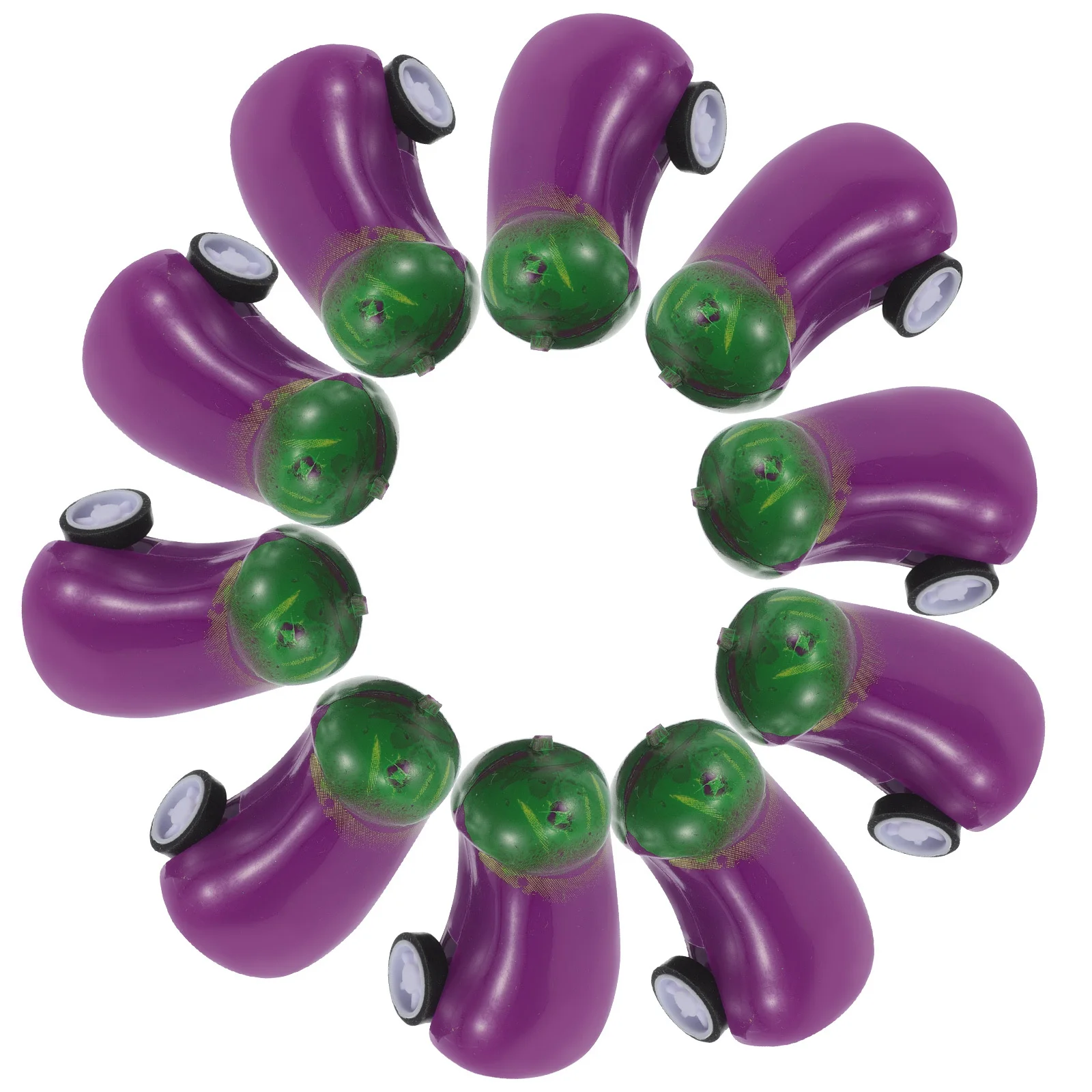 15 stuks auberginevorm traagheidsaandrijving auto fijn vakmanschap draagbaar kinderspeelgoed reizen entertainment kleine kinderen cadeau idee