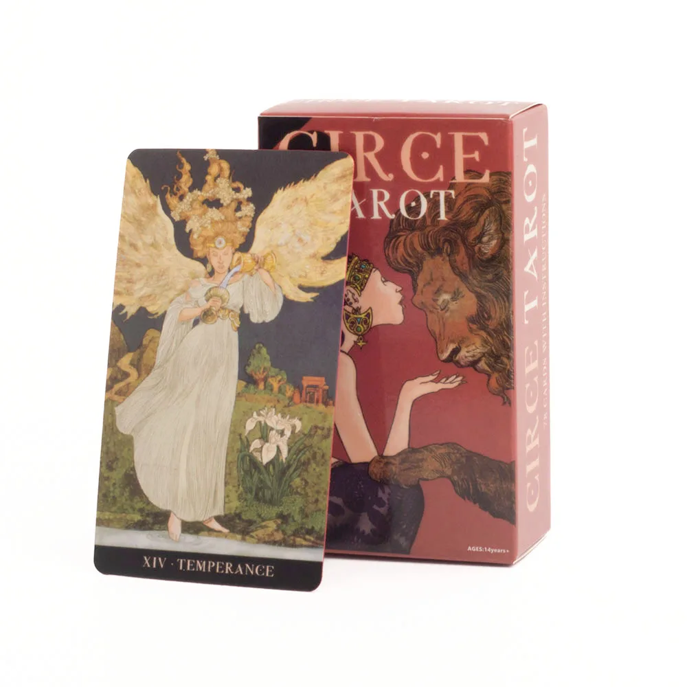 Circe Tarot Board Game Set 78 Cards with Instruction Booklet Fun Party  English Fortune Telling Card Deck 10.3*6cm