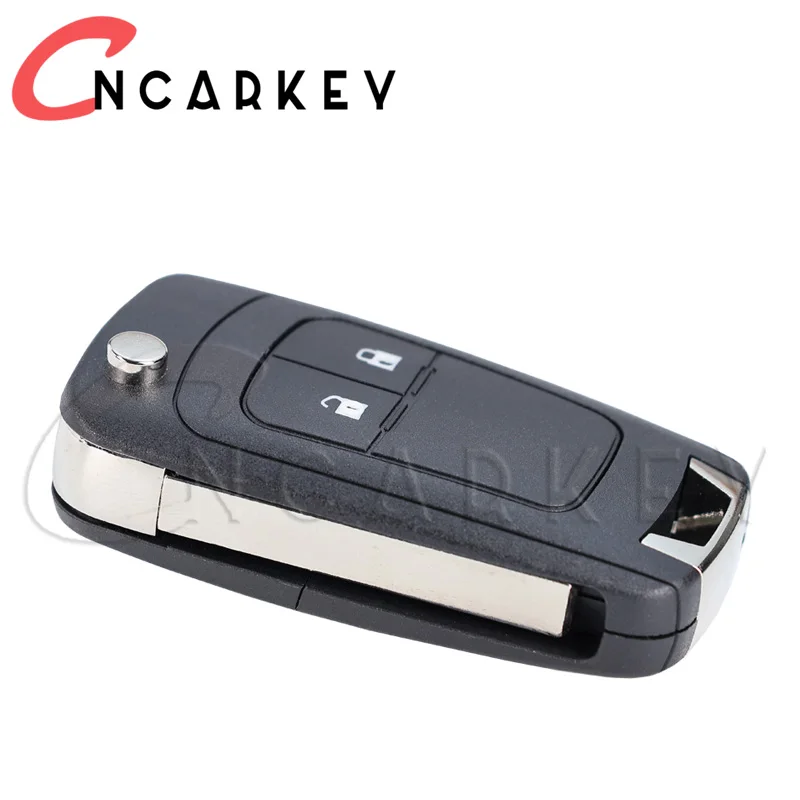 Capa chave do carro 2 3 botões flip dobrável caso chave remota para opel vauxhall corsa astra vectra zafira omega hu100 lâmina sem cortes