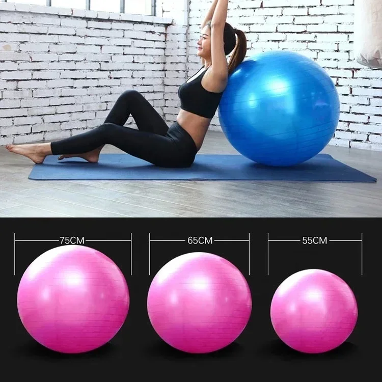 Workout Pregnancy Stability Home Gym Yoga Ball AntiBurst Swiss Balance Ball Pump Fitness Ball 75cm