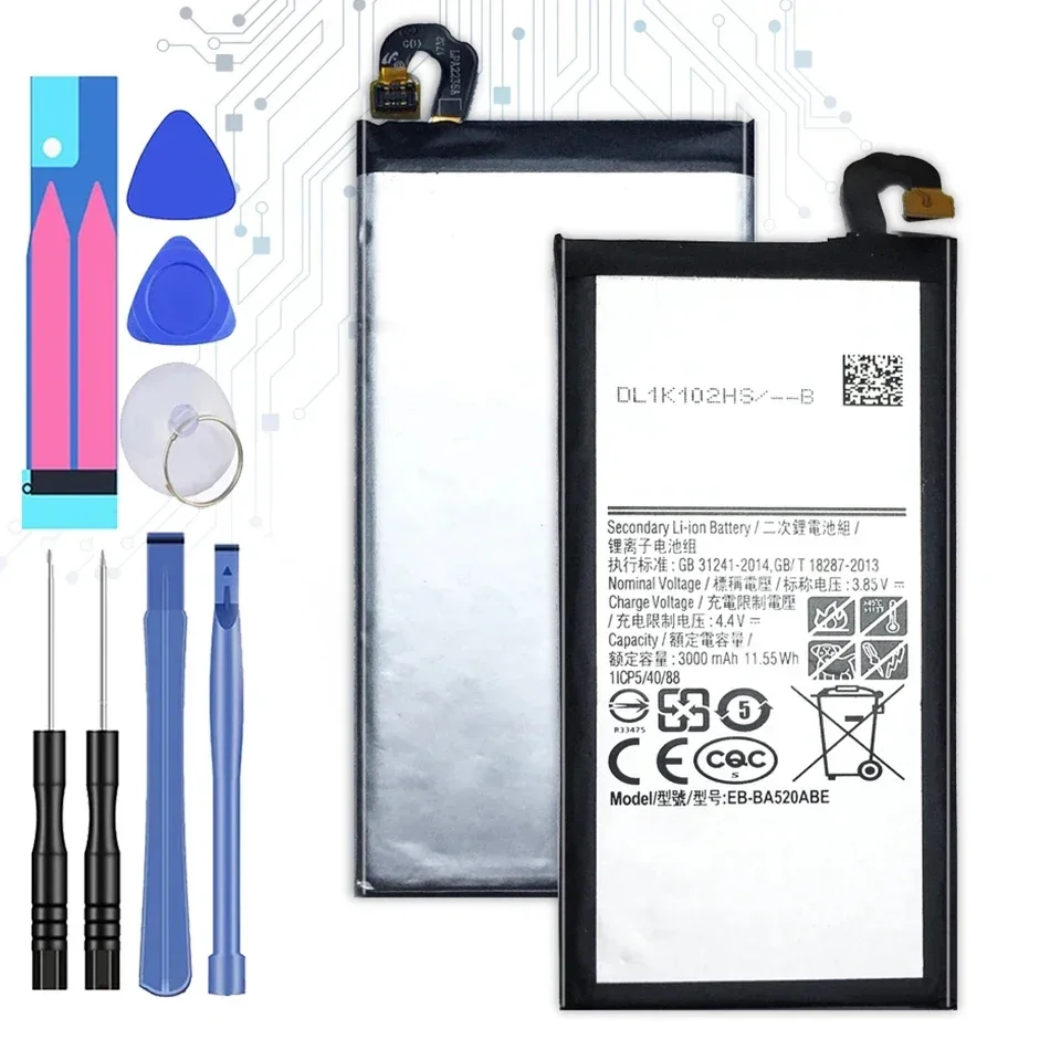 Battery For Samsung A3 A5 A7 2015 2016 2017 Edition A300 A310 A320 A500 A510 A520 A700 A710 A720 EB-BA310ABE for Galaxy A8 A9