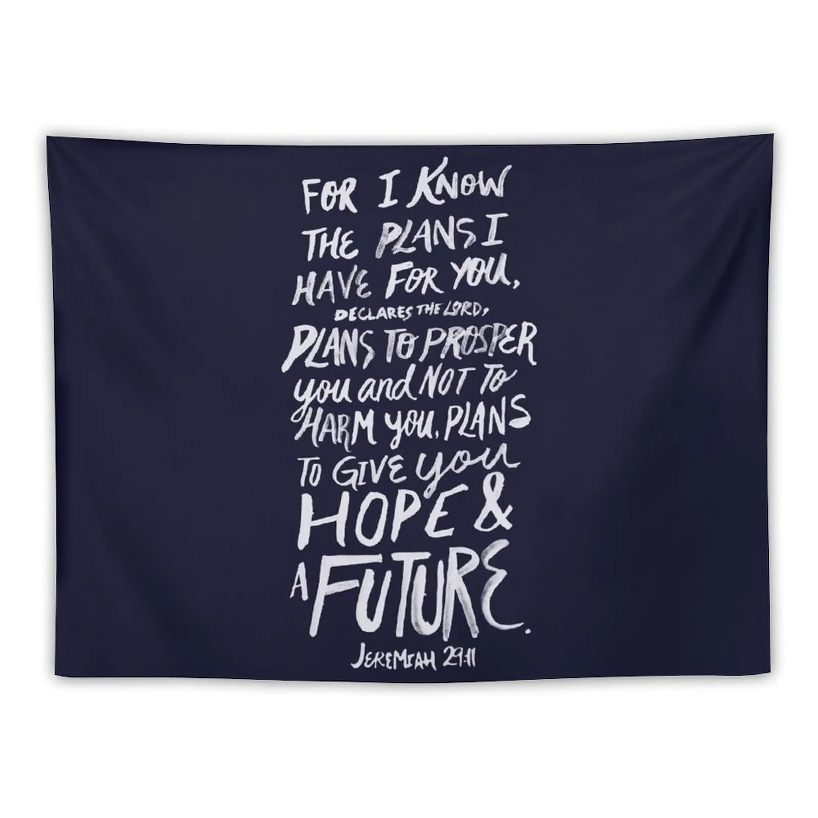 

Jeremiah 29: 11 x Navy Tapestry Aesthetic Room Decor Bedroom Organization And Decoration Bedroom Decorations