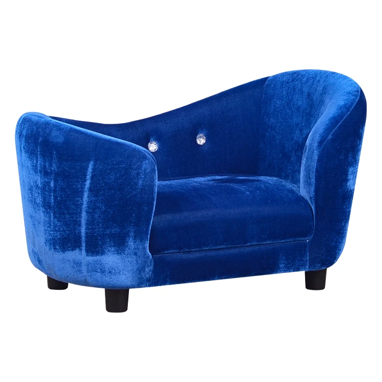 Bed blue dog seat plush dog sofa bed blue seat  plush sofa bed