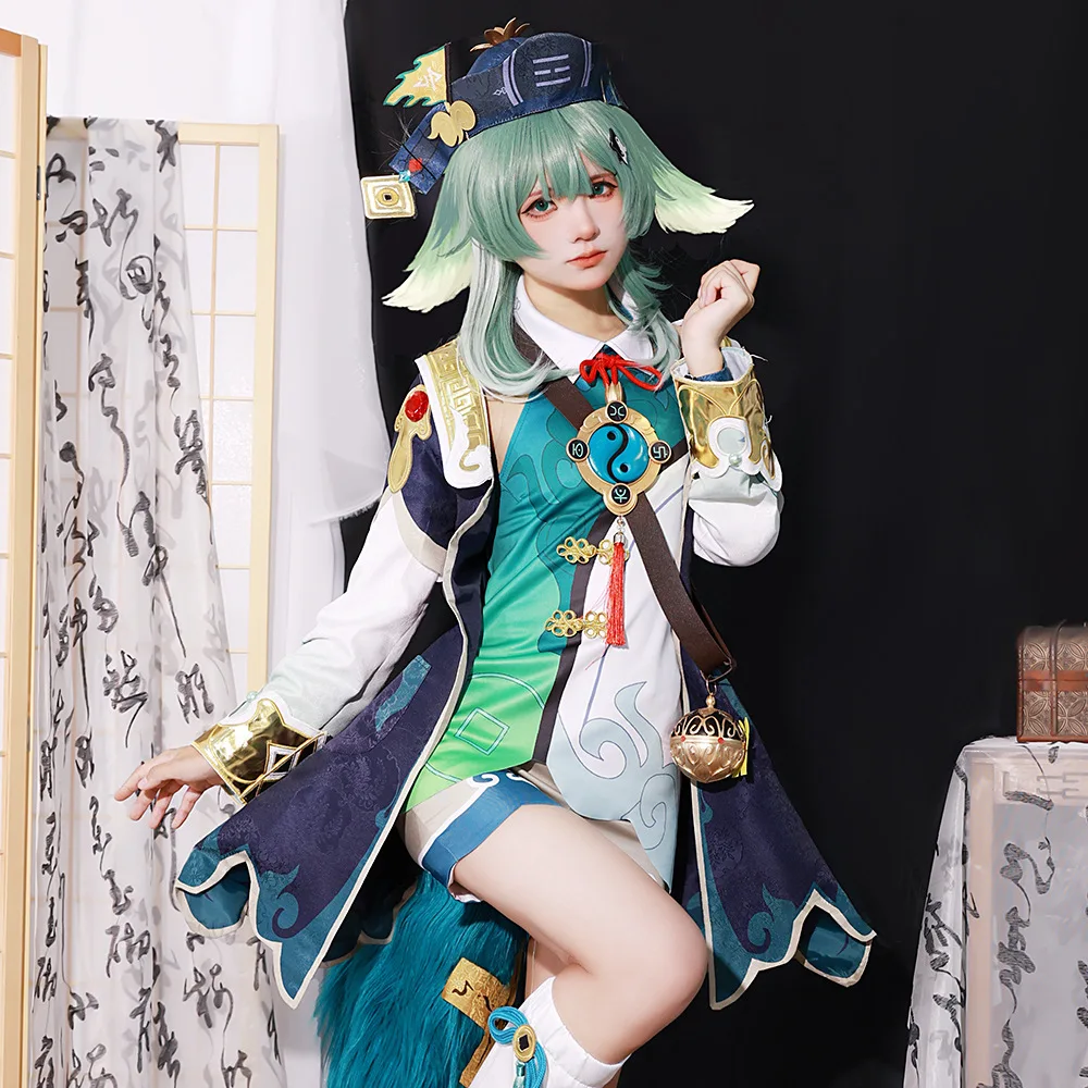 Anime Honkai Star Rail Huohuo Cosplay Pixiv Anime Games kostiumy Cosplay Huohuo C sukienka kobiece kostiumy Cosplay strój karnawałowy