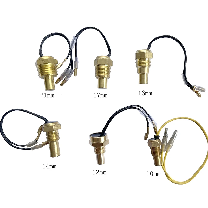 12V/24V 10mm 12mm 14mm 16mm 17mm 21mm Universal Car Water Temperature Sensor Electronic Water Temperature Gauge