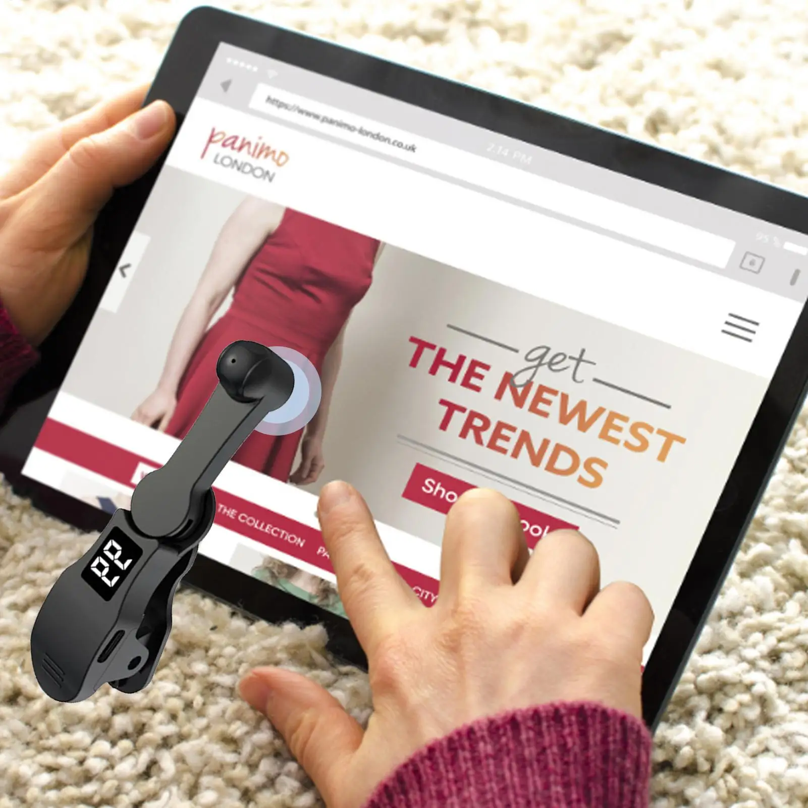 شاشة ألعاب رقمية تلقائية، شاشة ألعاب USB تعمل باللمس، 108 تروس، محاكاة نقرة بالإصبع لتطبيقات الهواتف الذكية، فيديو مباشر