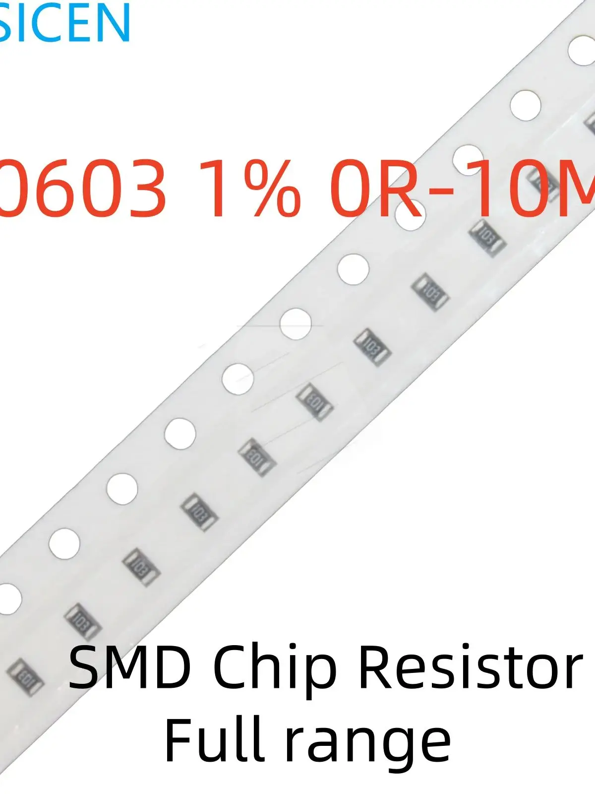 0603 SMD 저항 1% 0R ~ 10M 1 10 100 150 220 330 ohm 1K 2.2K 10K 100K 0R 10R 100R 150R 220R 330R 1M 4.7K 220K, 10 개