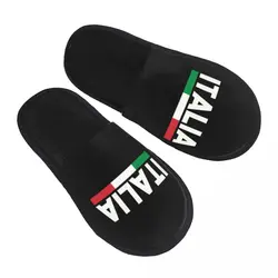 Custom Flag Of Italy Soft Memory Foam House Slippers Women Italian Patriotic Comfy Warm Anti-Skid Slipper