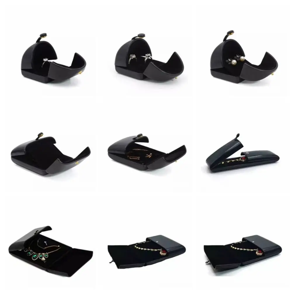 بو الجلود مجوهرات التعبئة حقيبة خواتم قلادة سوار أقراط أقراط حقيبة للتخزين سعة كبيرة المنظم حامل المجوهرات