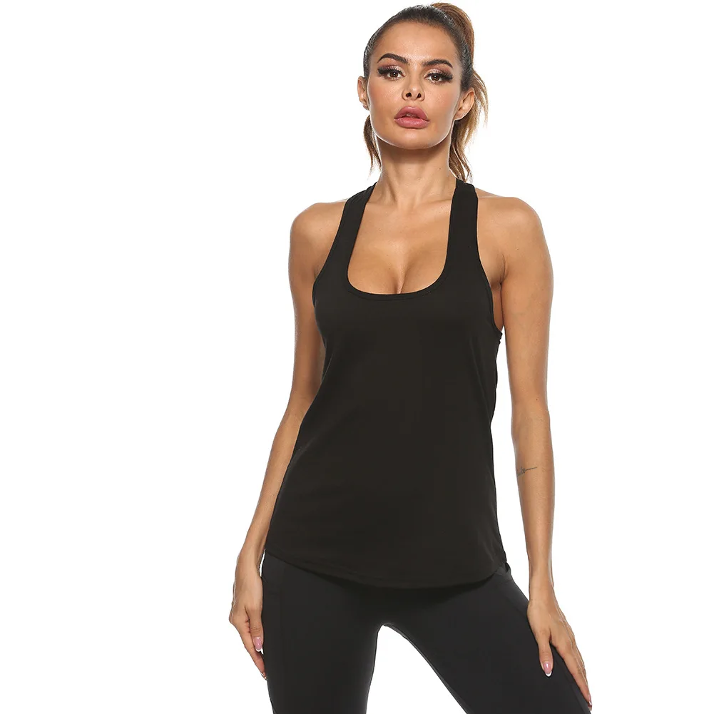 Mileegirl Rückenfreies, schnell trocknendes Yoga-Shirt für Damen, Laufsport-Shirts, ärmellos, für Fitness, Sport, Fitnessstudio, Top für Damen,