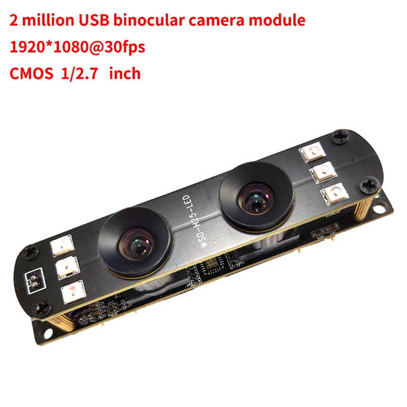 

USB high-definition 2MP 1080P dual view camera dual lens camera module Cmos sensor color/black and white plug and play