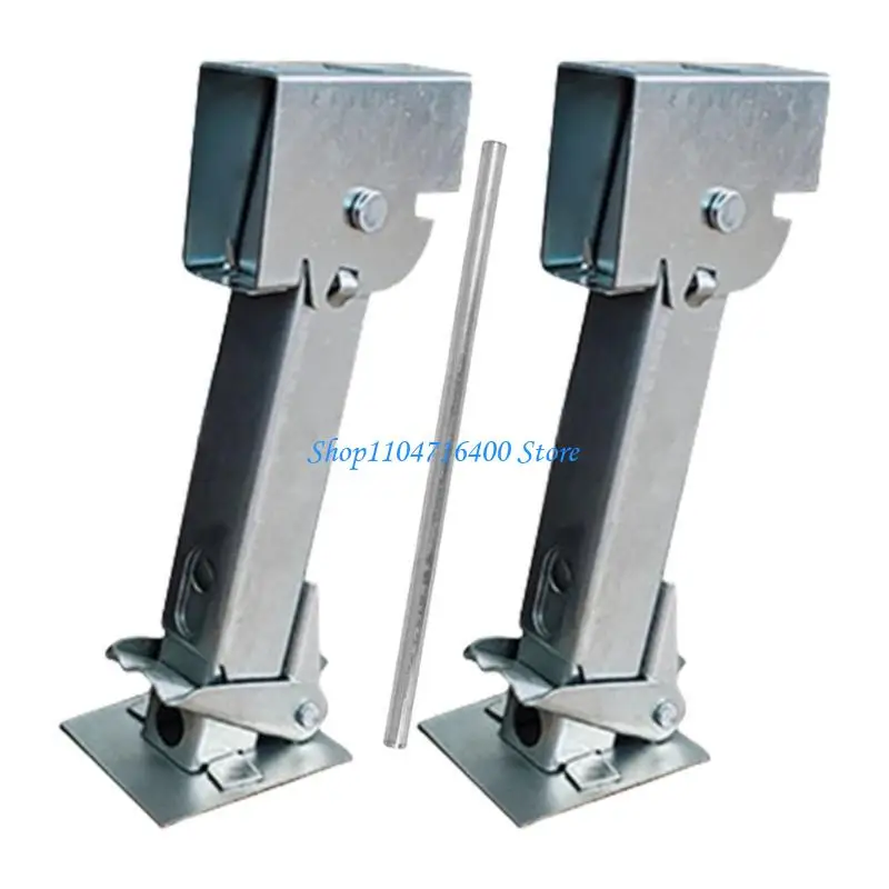 y1gd Folding Trailer Leg Stabilizer 450kg Capacity Galvanized Steel Campers Support