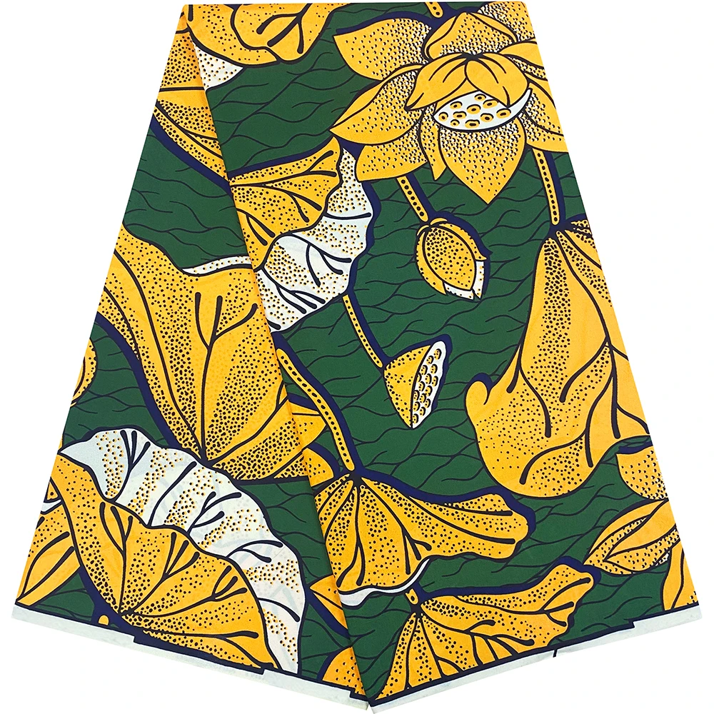 

6 Yard Hot Selling Ankara Wax Fabric High Quality African Wax Print Fabric for Handmade DIY Women's Clothing