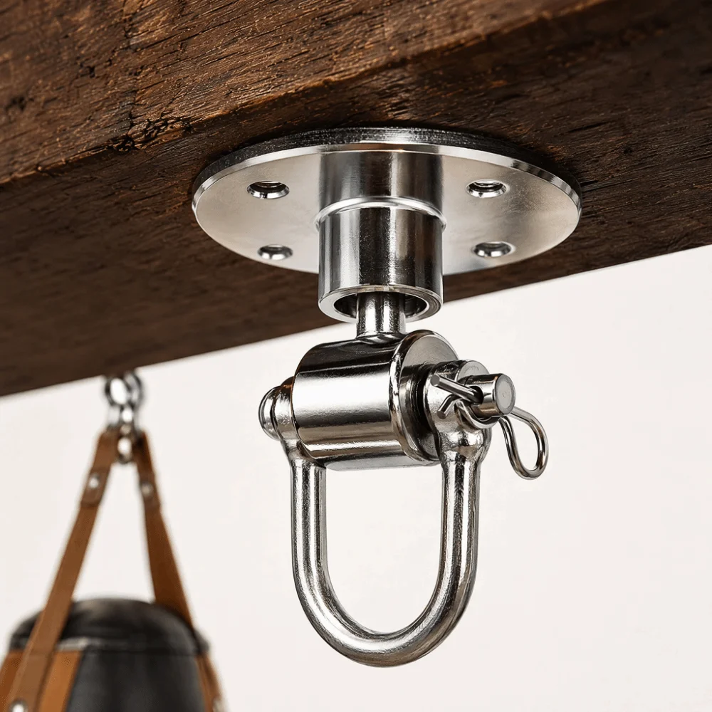 13pcs Iron Construction Speed Bag Swivel Swivel Design Mount Bracket Boxing Bag Hanger Easy Installation Ceiling Mounted