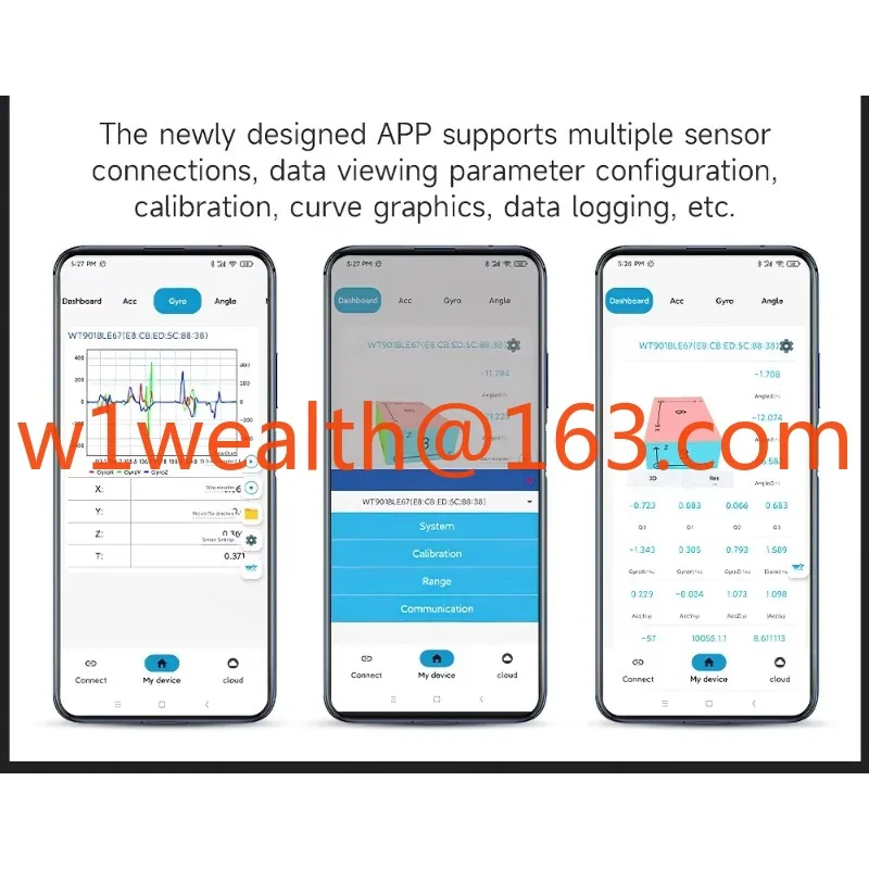 Picture 3: WT9011DCL Bluetooth 5.0 50m Inclinometer Electronic Compass, Accelerometer, Gyroscope, Angle IMU Sensor for Arduino