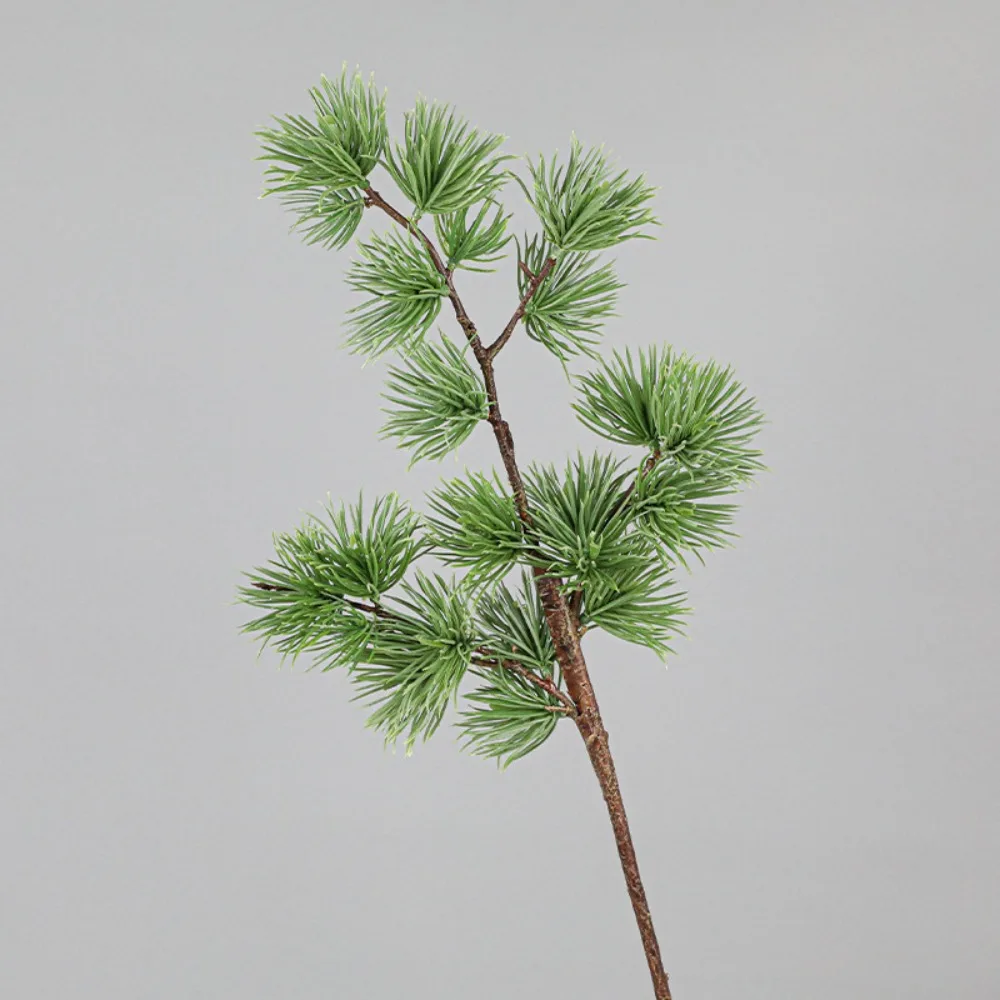 

60 CM Artificial Pine Branch Luxury Plastic Simulation Plant Pine Decorative Realistic Fake Plants Wedding Decoration