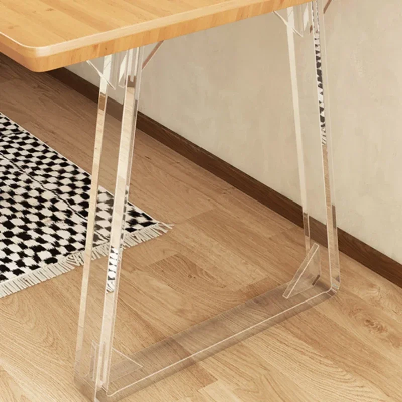 

High Appearance Level Acrylic Transparent Table Foot Nordic Wind Dressing Table Stand Island Unilateral Auxiliary Support Foot